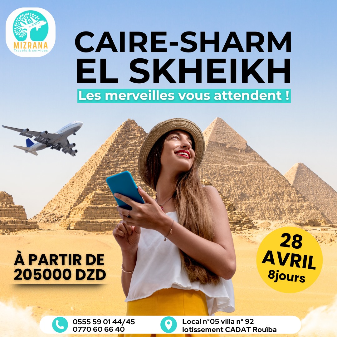 "Détente Égypte – Caire & Sharm 08 jours"